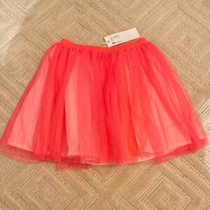 Charming Coral Tulle Skirt for Kids